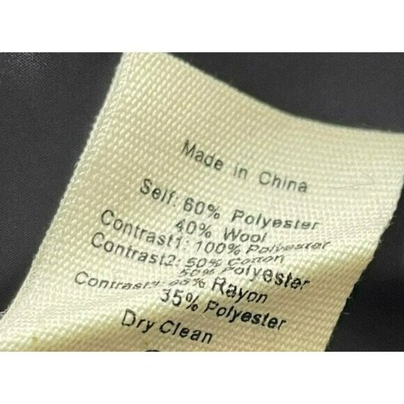 Avec Les Filles Black Wool Coat Removable Hoodie Jacket NWT Size Small - Picture 9 of 10